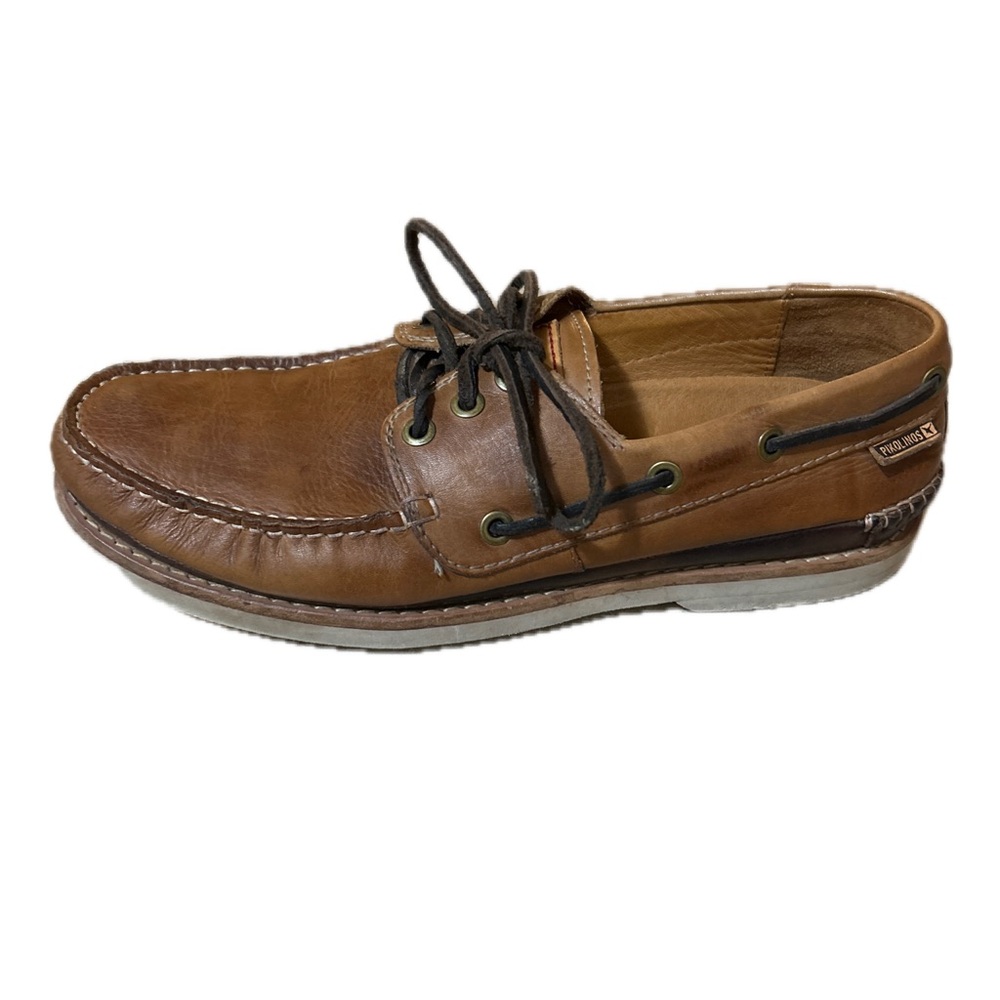 PIKOLINOS Men's Tan Boat Shoes